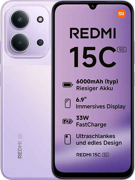 Xiaomi Redmi 15C 5G 128GB Dusk Purple Xiaomi Redmi 15C 5G 128GB Dusk Purple