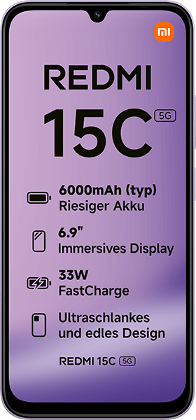 Xiaomi Redmi 15C 5G 128GB Dusk Purple