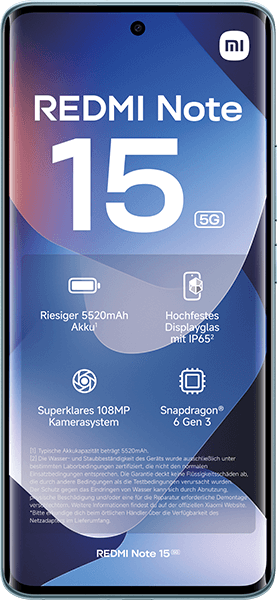 Xiaomi REDMI Note 15 5G 128GB Glacier Blue