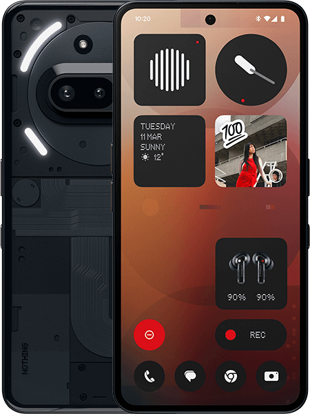 Nothing Phone (3a) 128GB Schwarz + Nothing CMF Buds Dark Grey