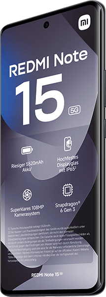 Xiaomi REDMI Note 15 5G 128GB Black #3