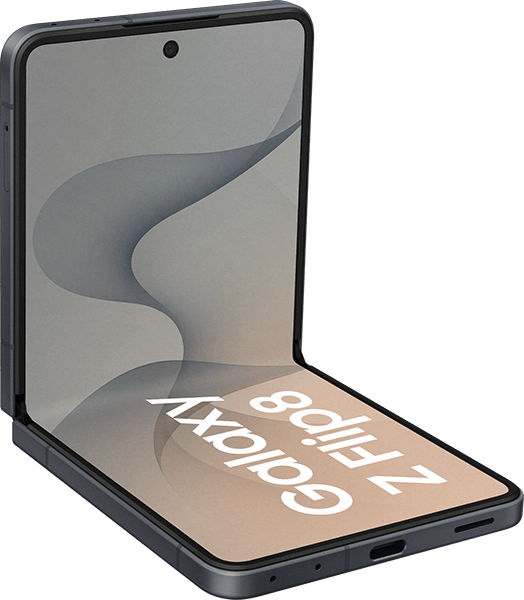 sim.de Unlimited 1 GB on demand 40 GB + Samsung Galaxy Z Flip8 256GB Graphite - 49,99 EUR monatlich